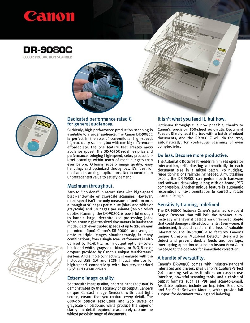 Canon ImageFormula DR-9080C User manual