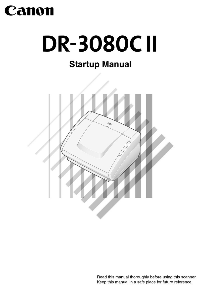 Canon imageFORMULA DR-3080CII Startup manual