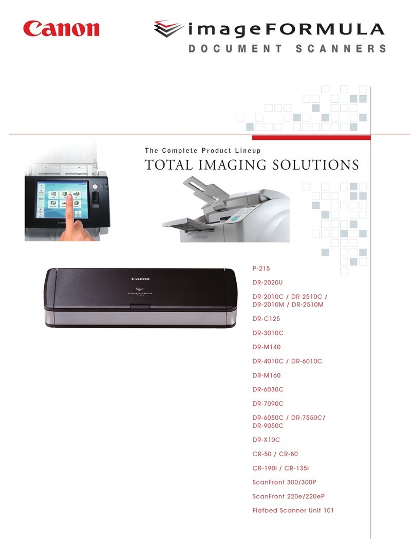 Canon imageFORMULA DR-1210C User manual