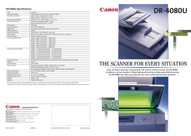 Canon DR-4080U User manual