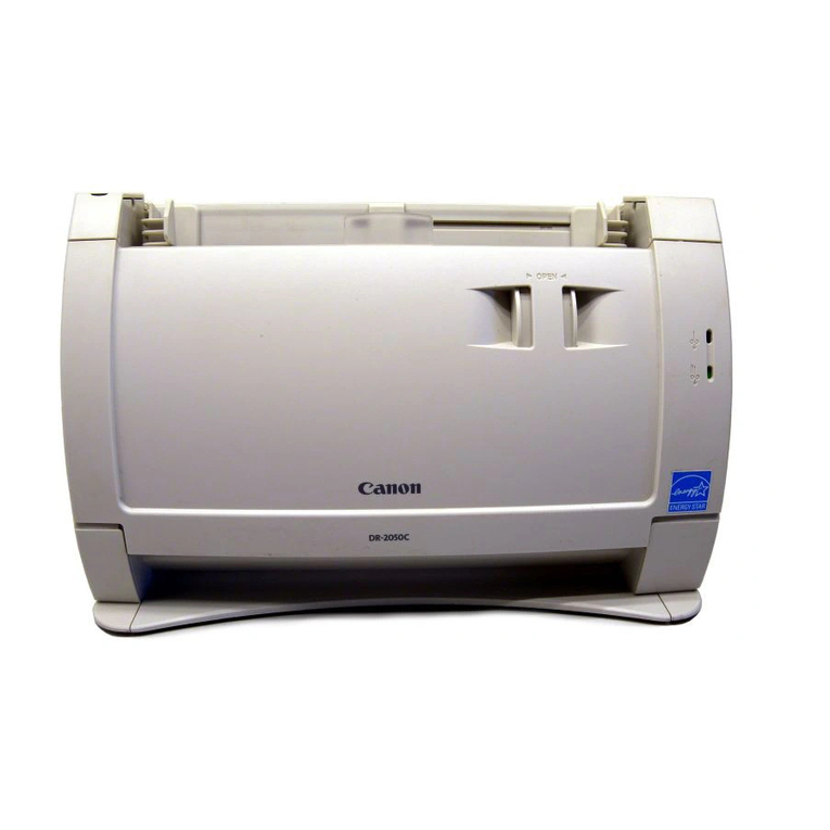 Canon imageFORMULA DR-2050C Installation and operation manual