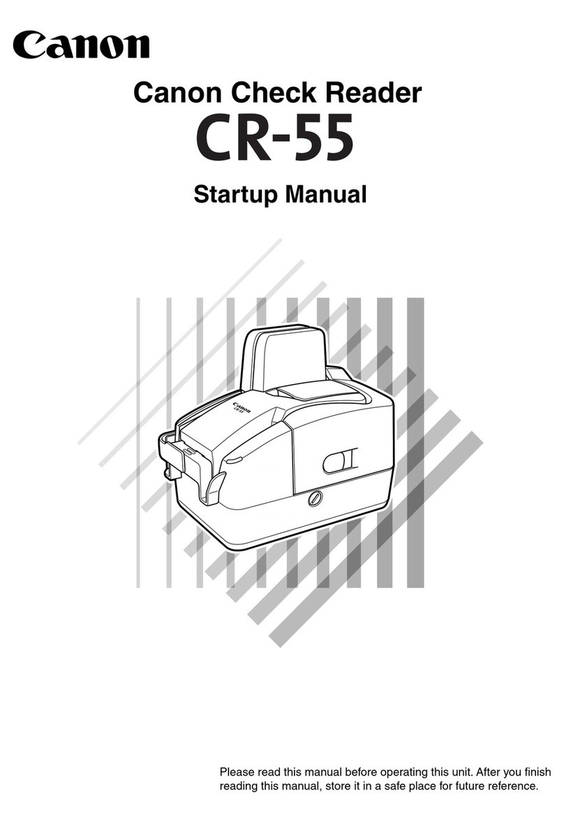 Canon imageFORMULA CR-55 Installation and operation manual