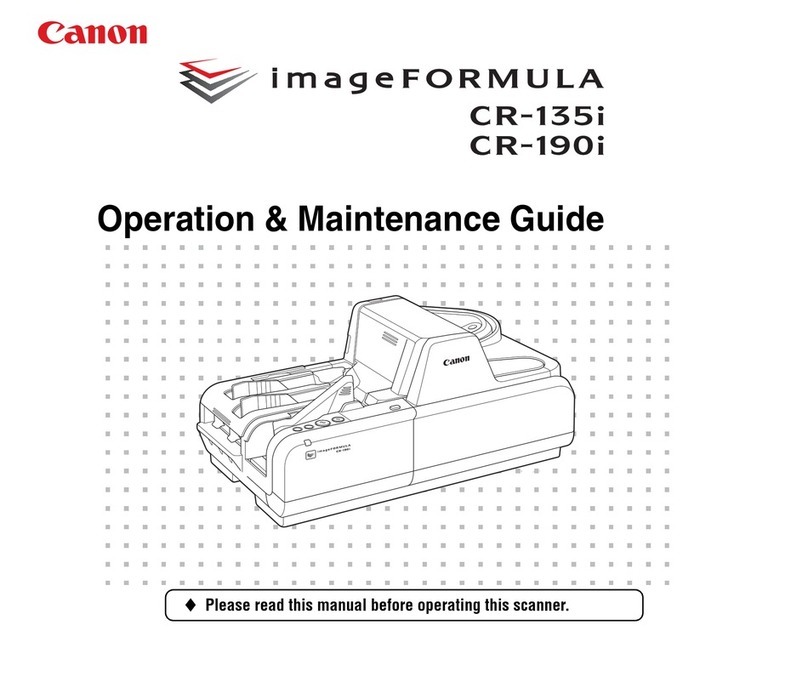 Canon imageFORMULA CR-135i High-Volu Operation & maintenance guide