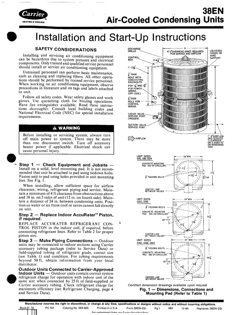 Carrier 38EN Instructions and recipes