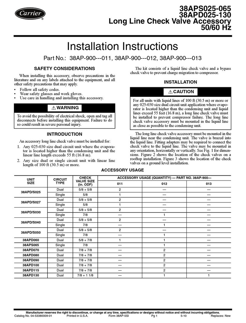 Carrier GEMINI SELECT 38APD025-130 User manual