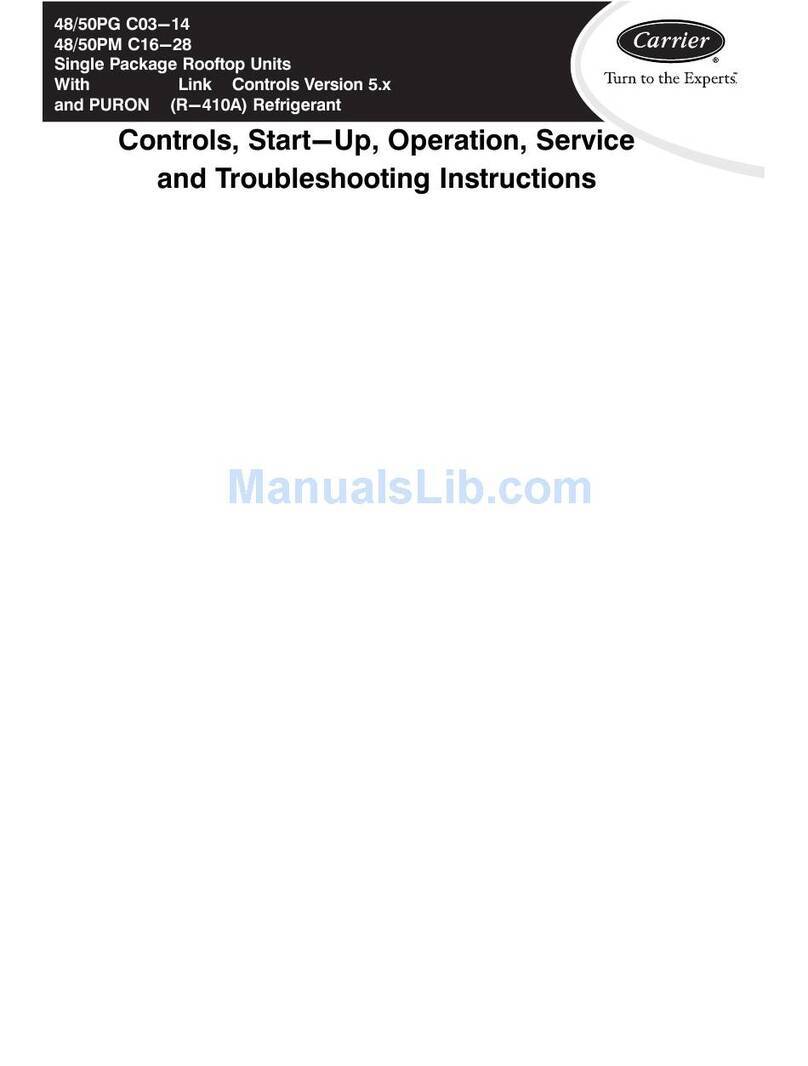 Carrier 48/50PG C03-14 Operation manual