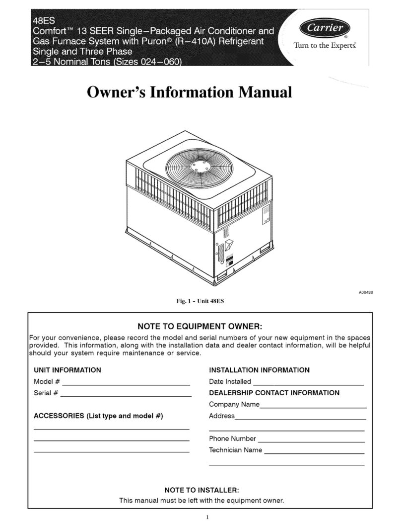 Carrier 48ES Instruction Manual