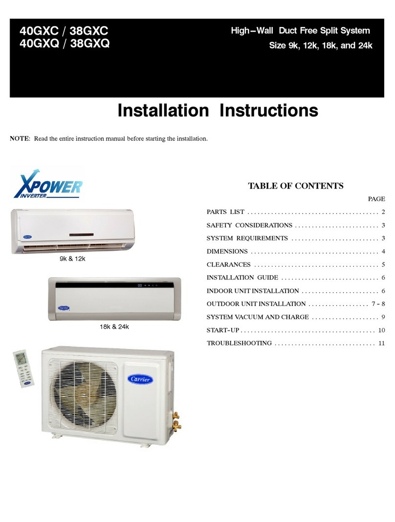 Carrier 38GXC User manual