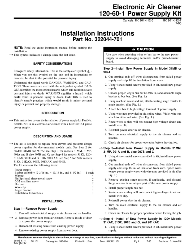 Carrier 120-60-1 installation instructions