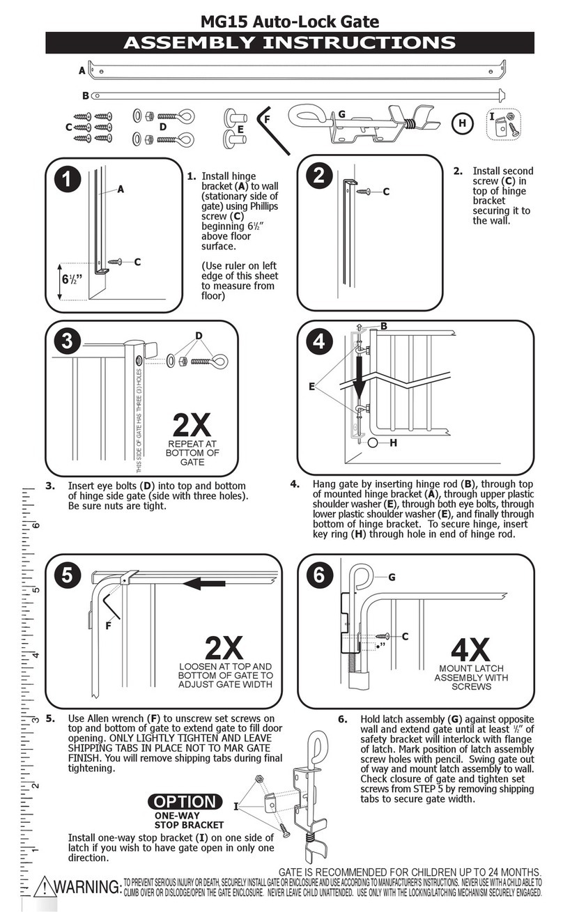 Cardinal Gates MG15 User manual