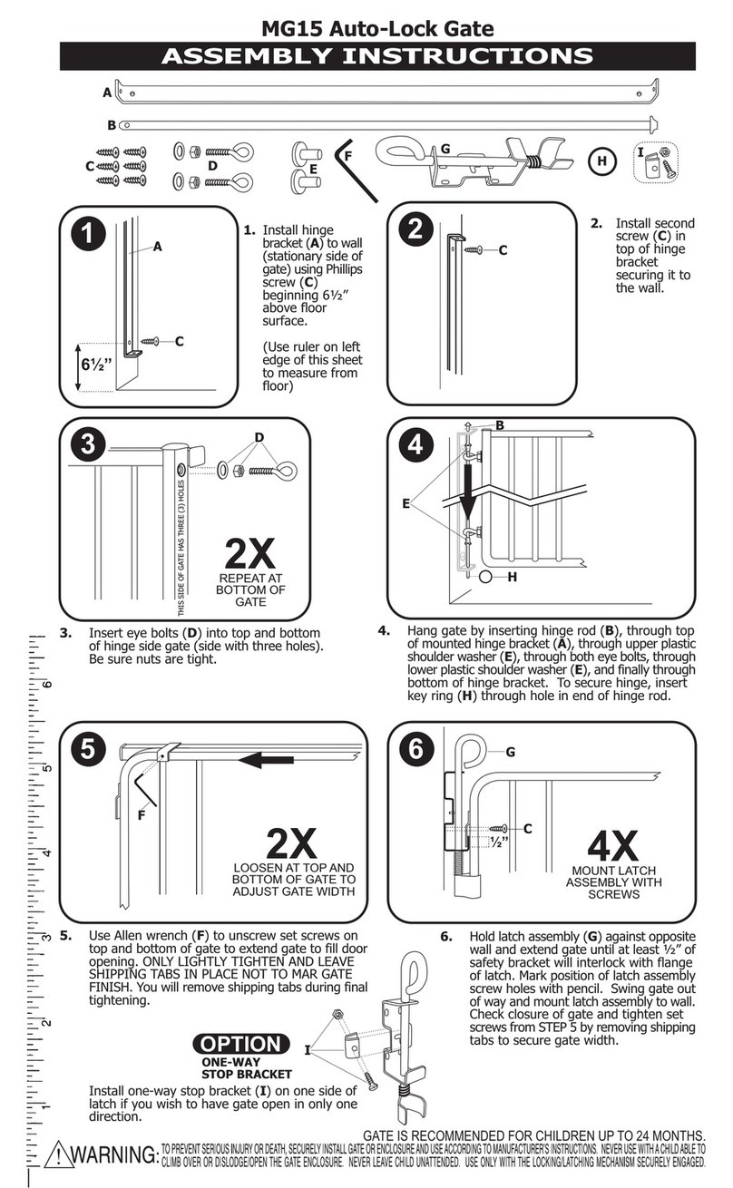 Cardinal Gates door lock Assembly instructions