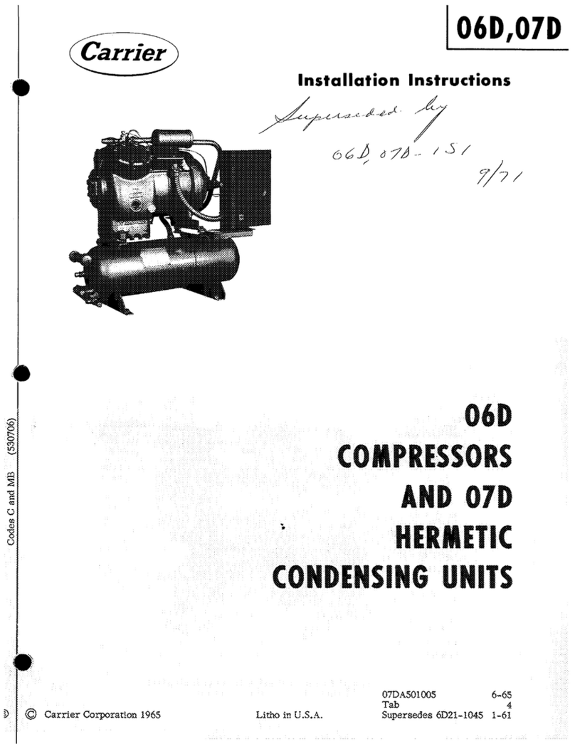 Carrier 06D installation instructions