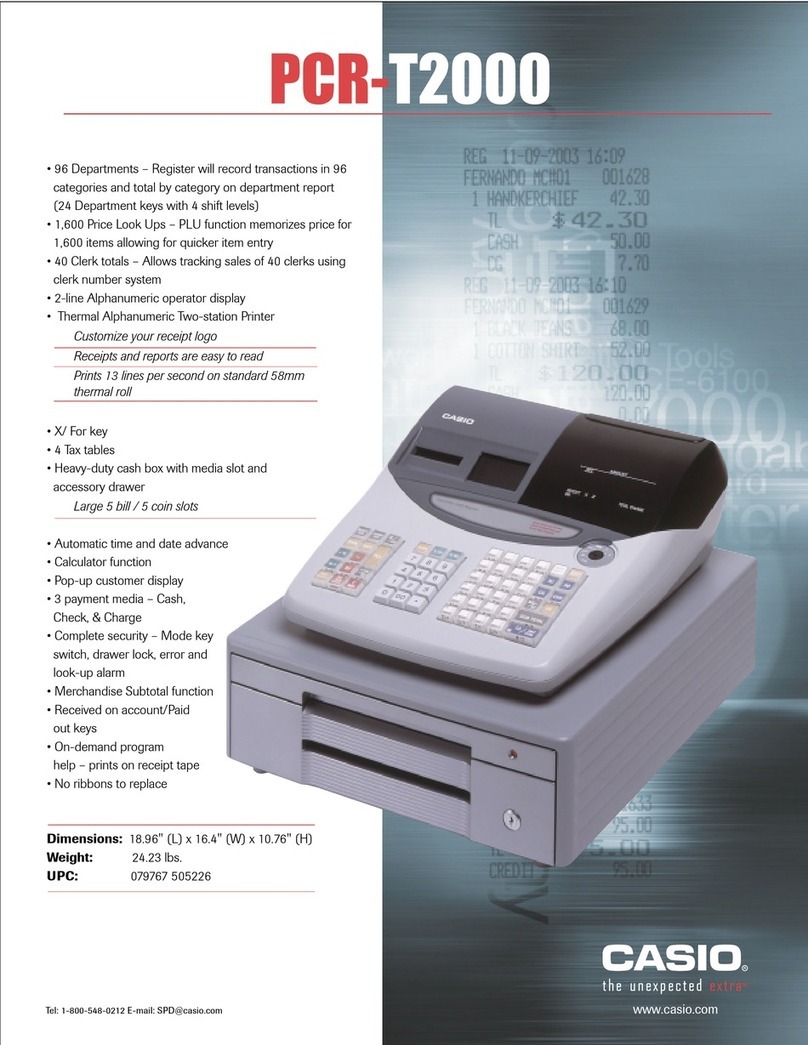 Casio PCR-T2000 User manual Casio PCR-T2000 User manual