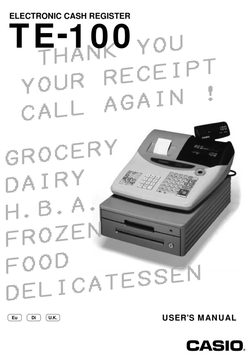 Casio TE-100 User manual