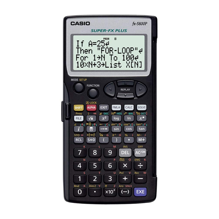 Casio fx-5800P User manual Casio fx-5800P User manual