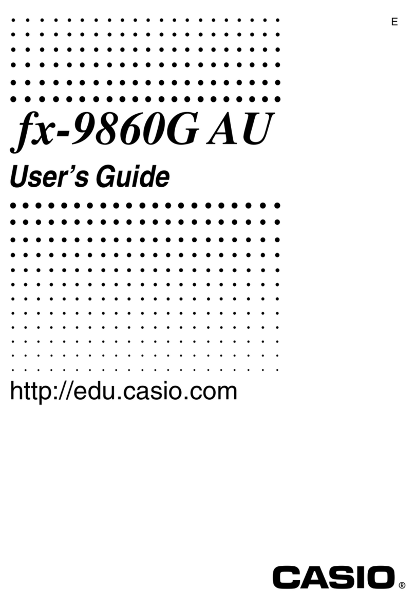 Casio fx-9860G AU PLUS User manual Casio fx-9860G AU PLUS User manual