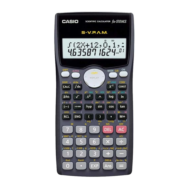 Casio fx-570MS User manual