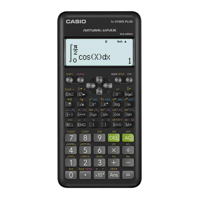 Casio fx-991ES PLUS user guide