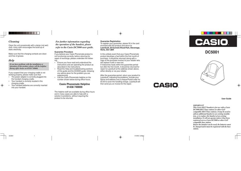 Casio DC5000 user guide