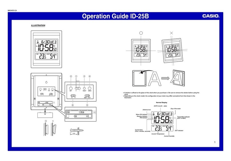 Casio ID-25B User manual