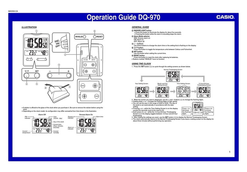 Casio DQ-970 User manual