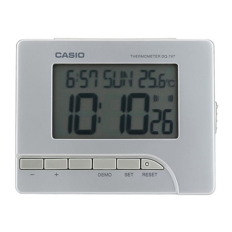 Casio Clock DQ-747 User manual