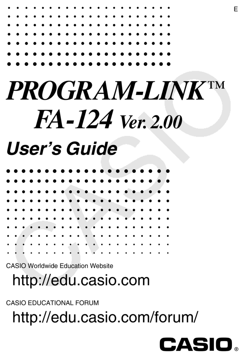 Casio Program-Link FA-124 User manual Casio Program-Link FA-124 User manual