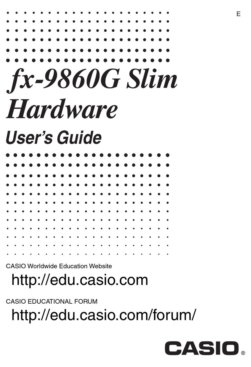 Casio SLIM FX-9860G Installation manual