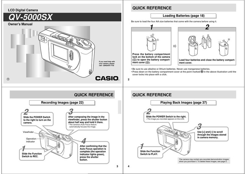 Casio QV-5000SX owner's manual