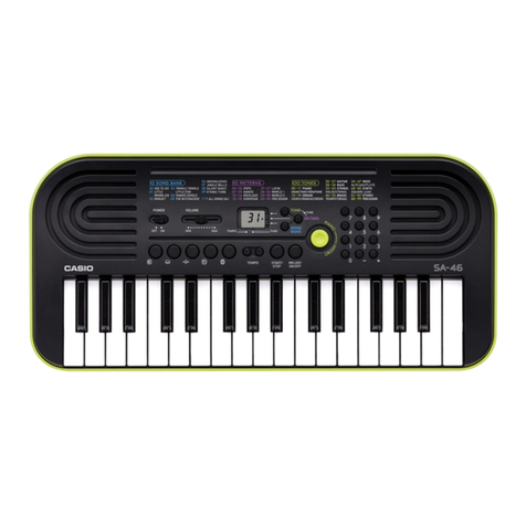 Casio SA-46 User manual Casio SA-46 User manual