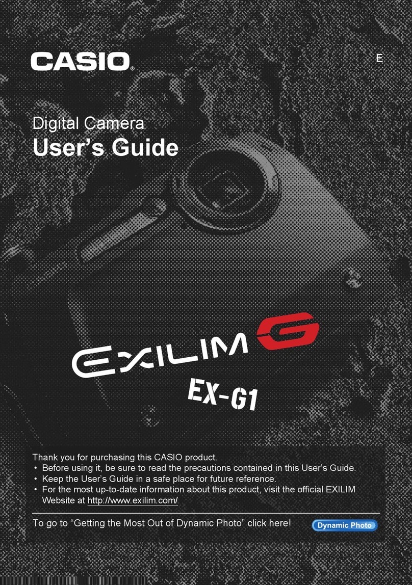 Casio EXILIM G MA0910-A 1170 User manual
