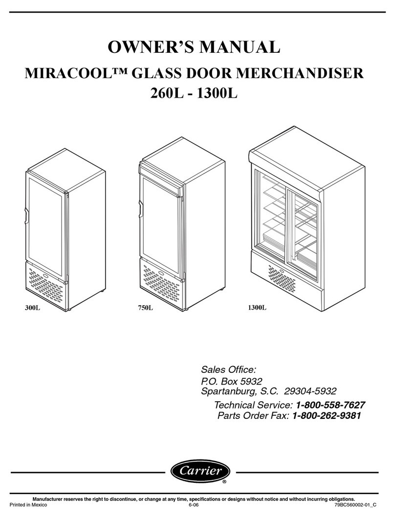 Carrier Miracool 1300L User manual