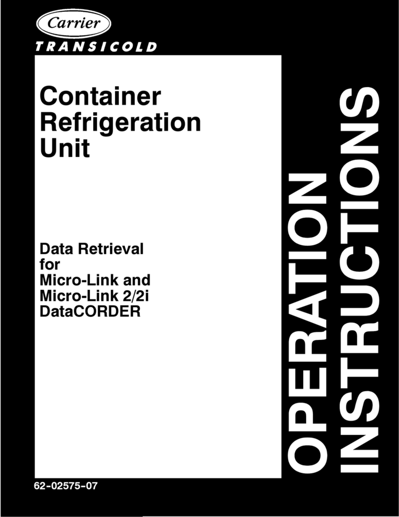 Carrier Container Refrigeration Unit operating instructions