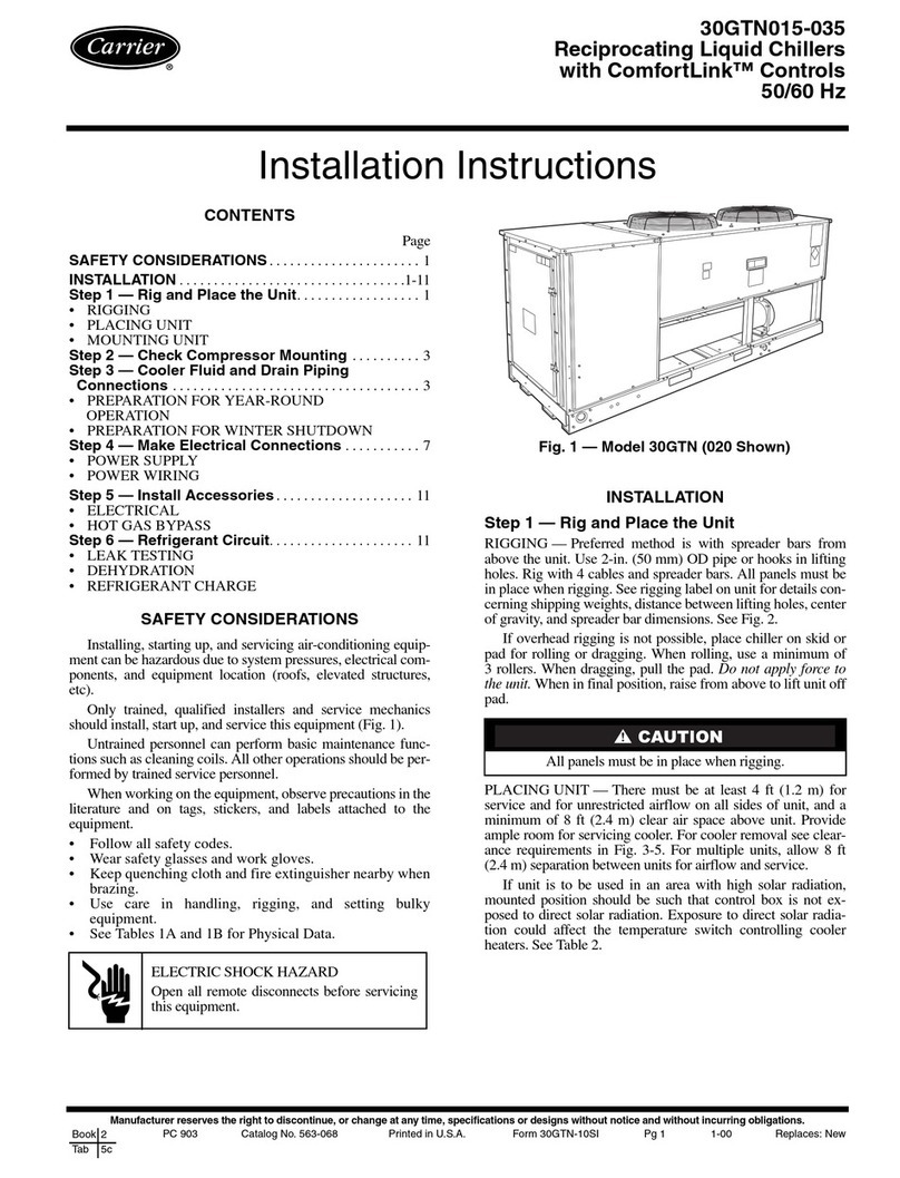 Carrier 30GTN015-035 User manual