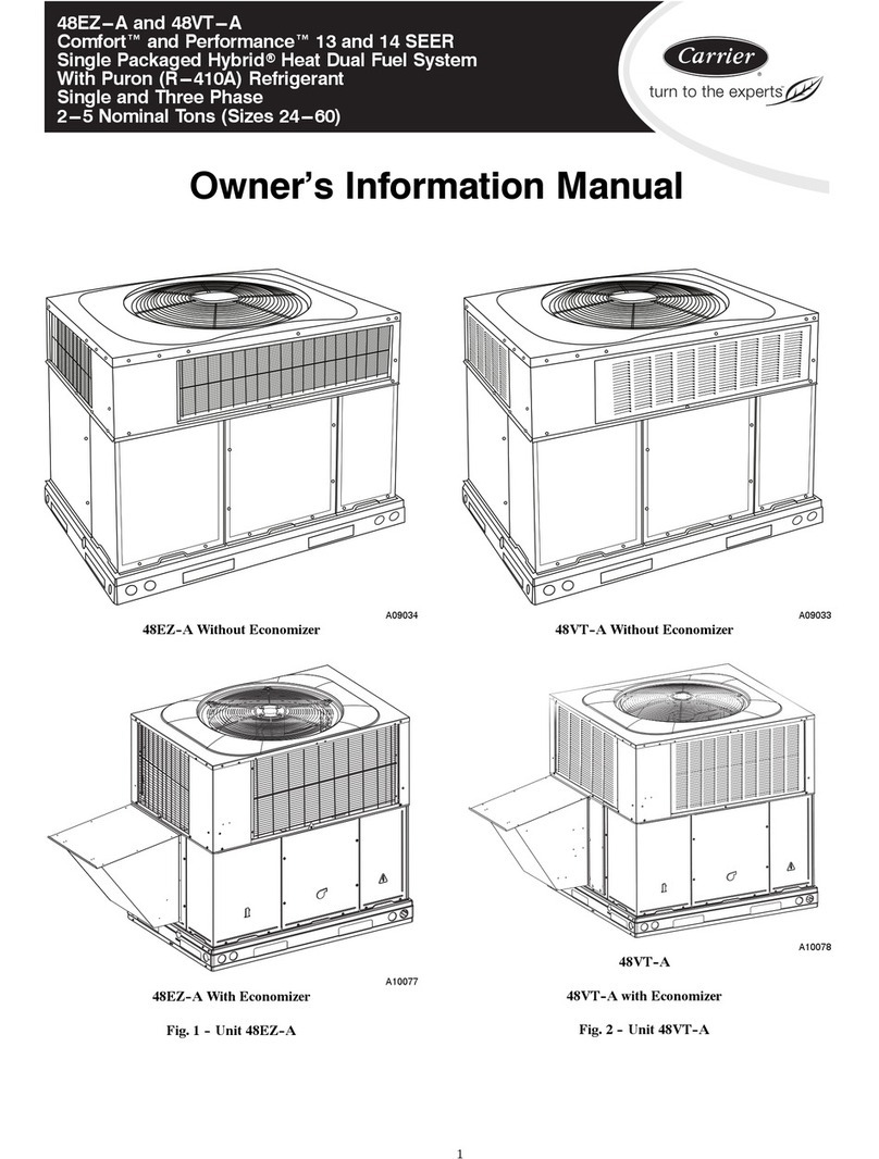 Carrier COMFORT 48EZ-A Owner's information manual