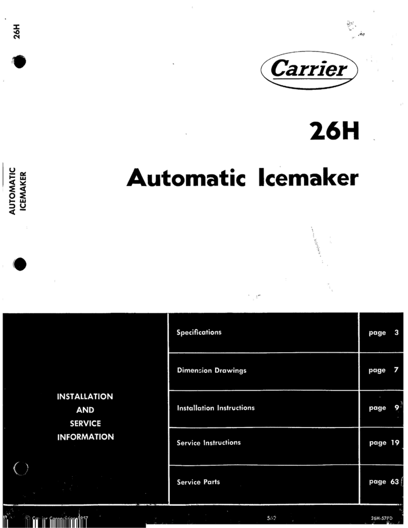Carrier 26H Installation and service instructions