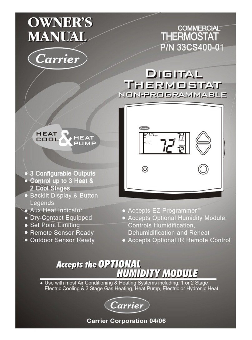 Carrier 33CS400-01 User manual Carrier 33CS400-01 User manual