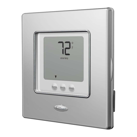 Carrier PERFORMANCETSERIES EDGER THERMIDISTATT CONTROL... installation instructions
