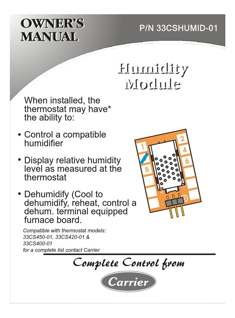 Carrier 33CSHUMID-01 User manual