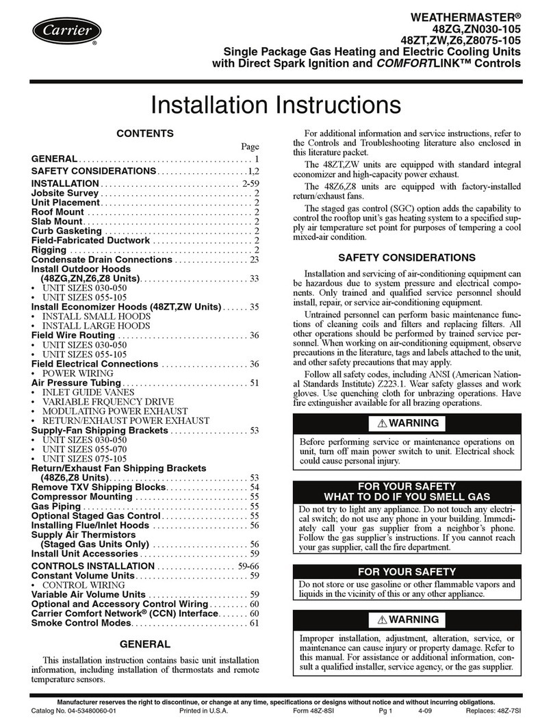 Carrier Z6 User manual Carrier Z6 User manual