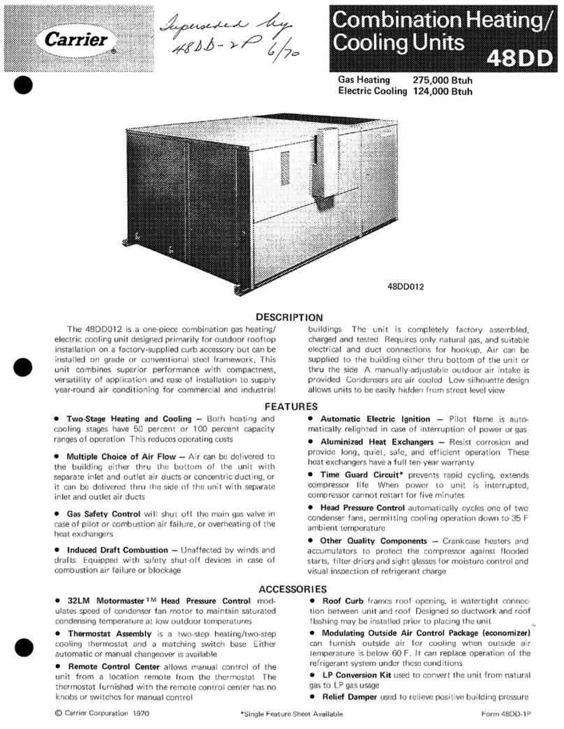 Carrier 48DD Operation manual