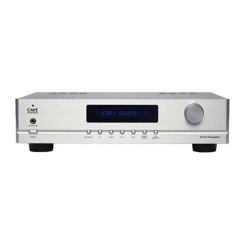 Cary Audio Design SLP 03 owner's manual