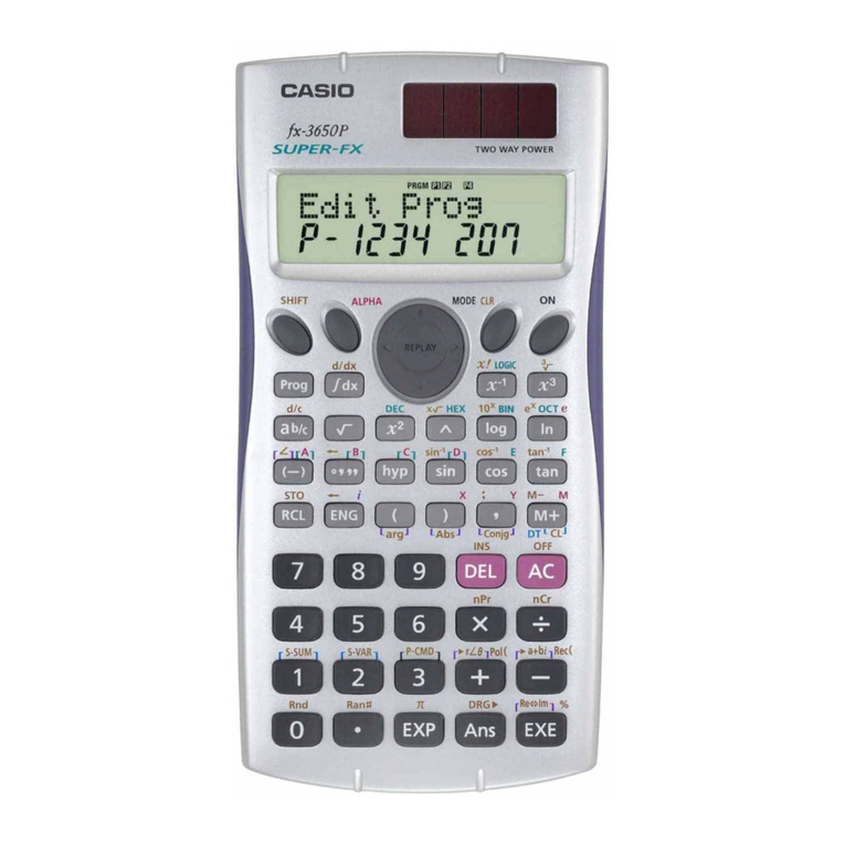 Casio fx-3650P II User manual