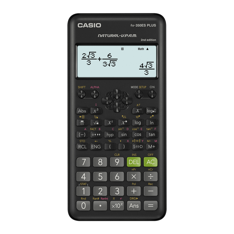 Casio FX-350ES PLUS User manual Casio FX-350ES PLUS User manual