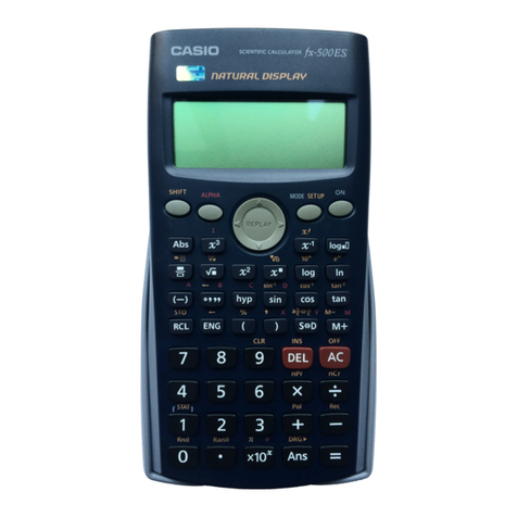 Casio fx-500ES User manual Casio fx-500ES User manual