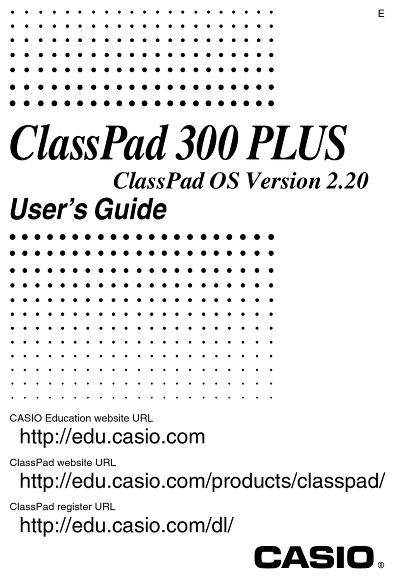 Casio ClassPad 300 PLUS User manual