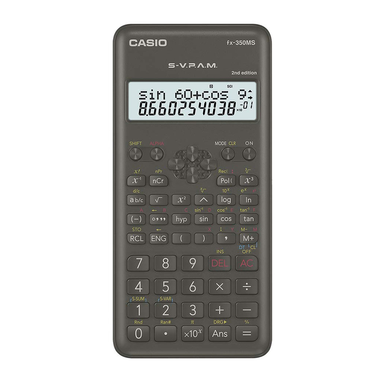 Casio fx-270MS User manual Casio fx-270MS User manual