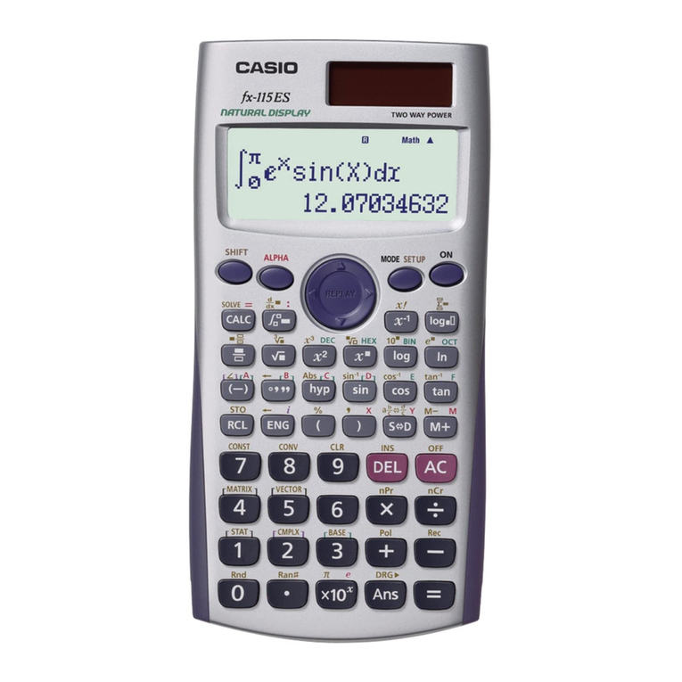 Casio fx-115ES User manual Casio fx-115ES User manual
