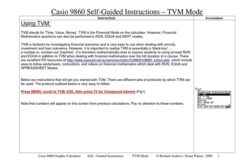 Casio 9860 User manual