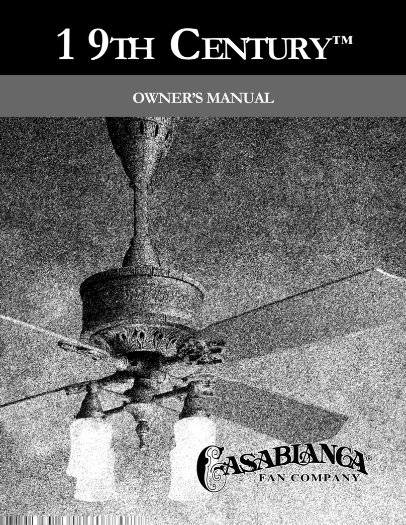Casablanca Casablanca 19th Century owner's manual